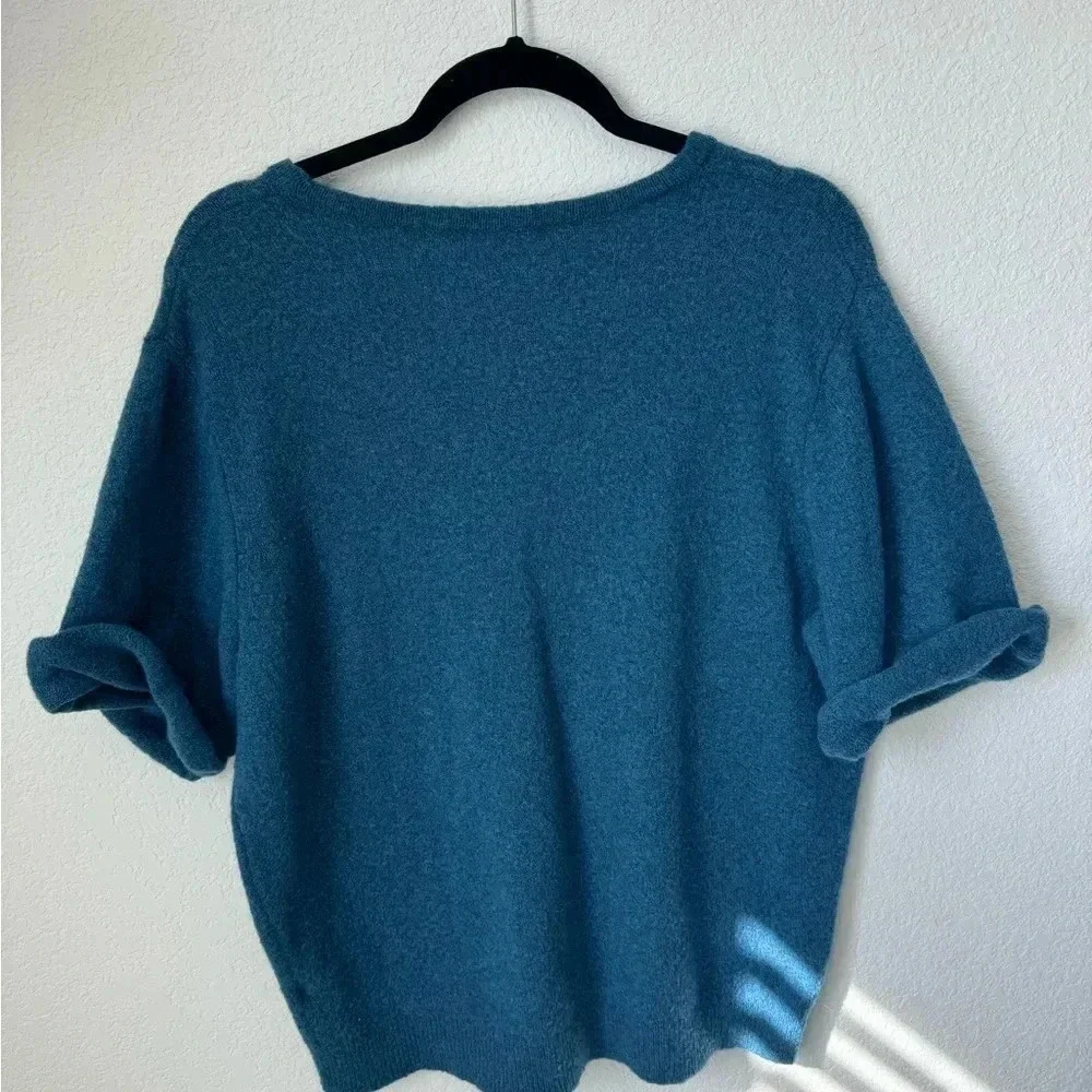 J.Crew Boxy Wool Blend Crew Neck Knit Top